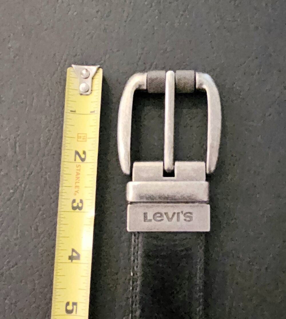 Levi's Brown Leather Belt with Roller Buckle Medium